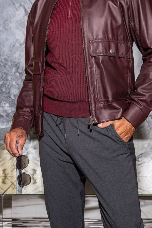 Tombolini әмбебап сұр түсті ерлер шалбары белінде жіптері бар 170419 - фото 3