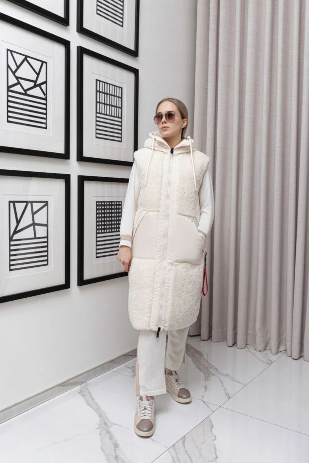 After Label жилет из полиамида пуховый белый женский 170453 - фото 2