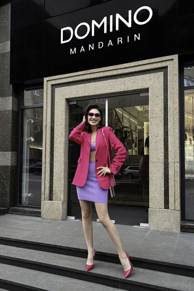 Le Silla туфли-лодочки женские ярко-розовые кожаные с острым носком 170456 - фото 2