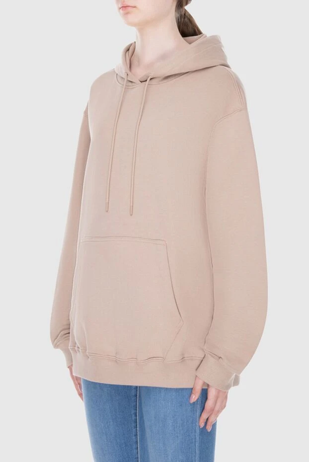 MSGM woman beige cotton hoodie for women 170484 - photo 3