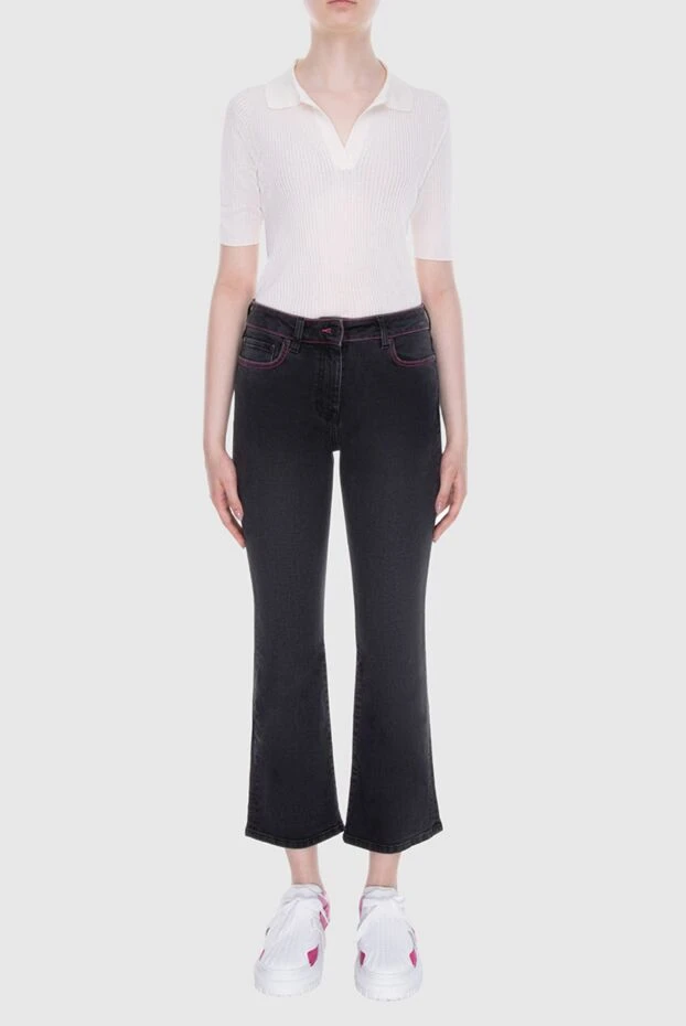 MSGM woman gray cotton jeans for women купить с ценами и фото 170488 - photo 2