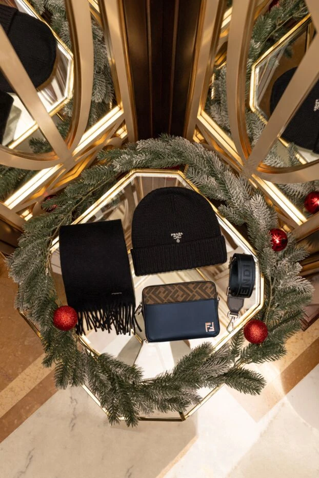 Loro Piana шарф из кашемира синий 170533 - фото 3