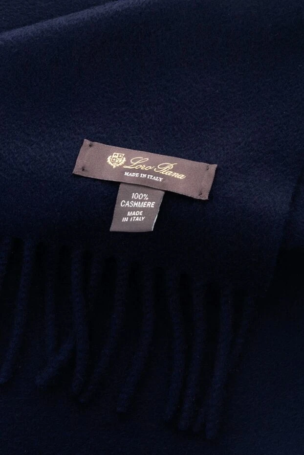 Loro Piana  cashmere scarf blue купить с ценами и фото 170533 - photo 2