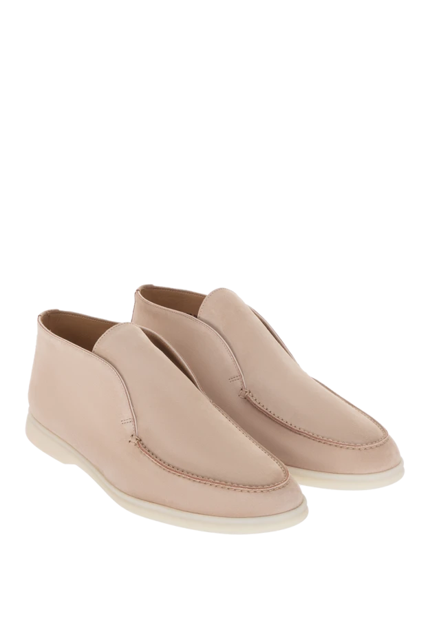 Loro Piana classic open walk ankle boot in suede and nappa leather 170537 - photo 3