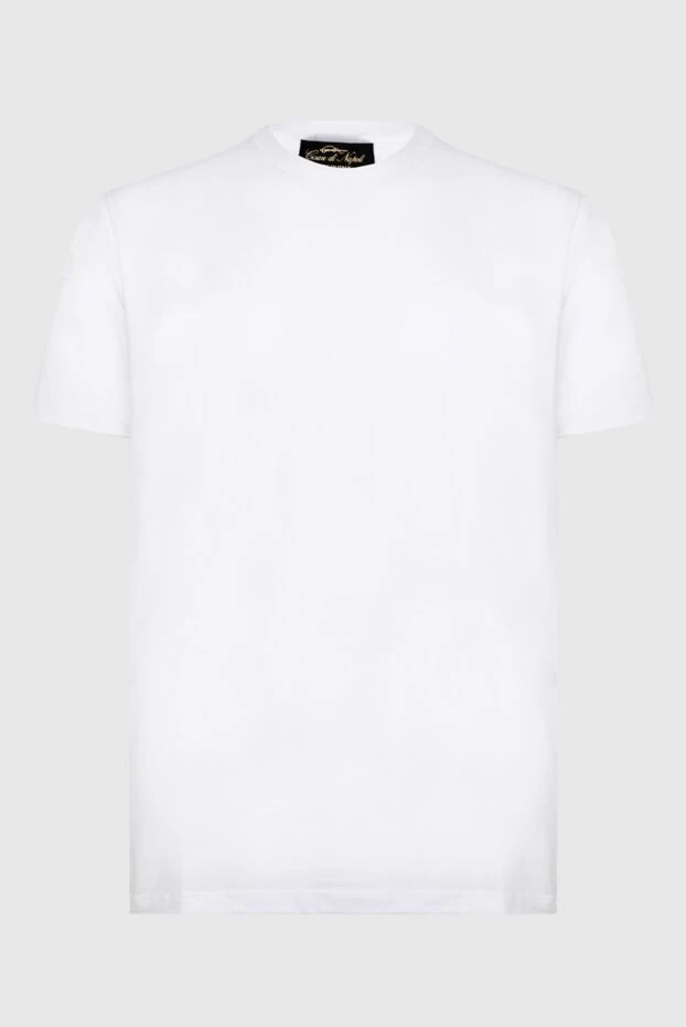 Cesare di Napoli man white t-shirt for men купить с ценами и фото 170548 - photo 1