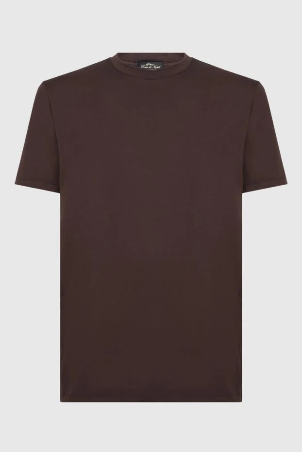 Cesare di Napoli man t-shirt brown купить с ценами и фото 170551 - photo 1