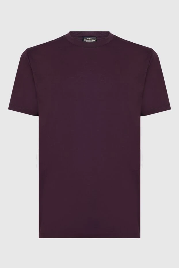 Cesare di Napoli man t-shirt burgundy for men купить с ценами и фото 170554 - photo 1