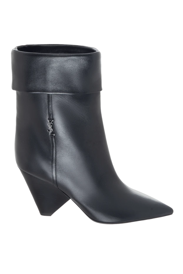 Saint Laurent woman black leather boots for women купить с ценами и фото 170578 - photo 1