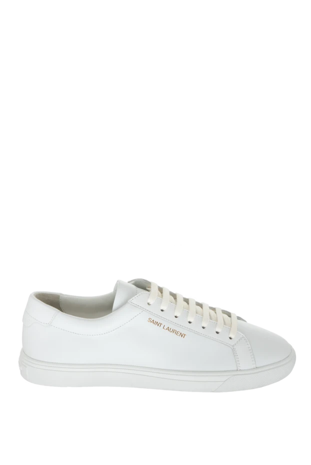 Saint Laurent woman white leather sneakers for women купить с ценами и фото 170579 - photo 1