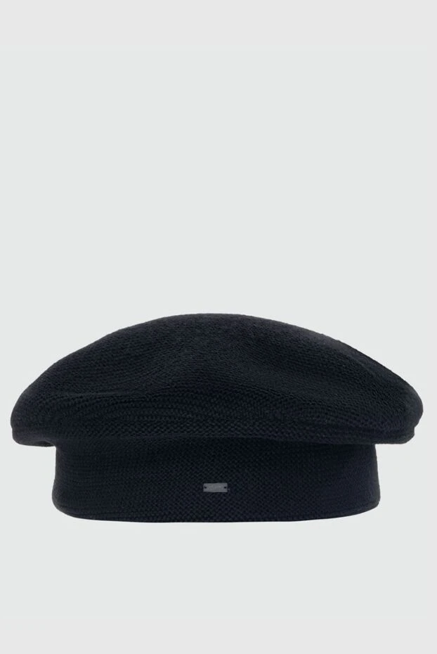 Saint Laurent woman black wool beret for women купить с ценами и фото 170583 - photo 1