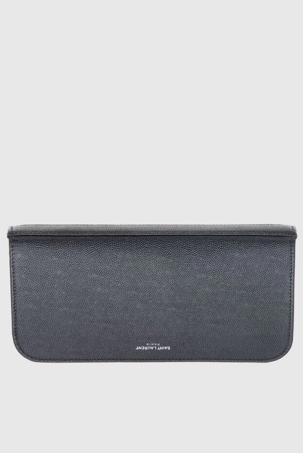 Saint Laurent woman black leather wallet for women купить с ценами и фото 170588 - photo 1