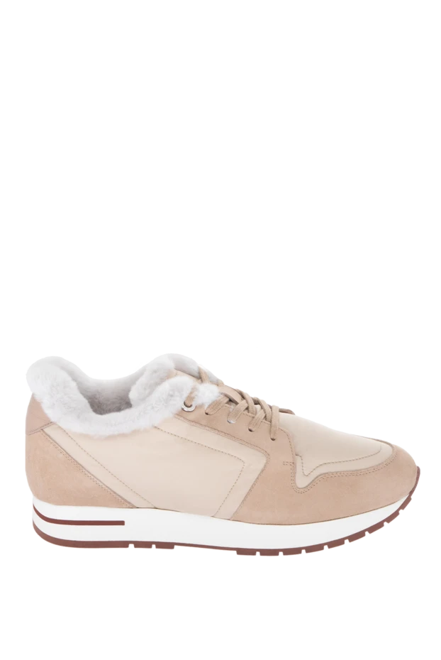 Loro Piana woman beige sneakers for women купить с ценами и фото 170613 - photo 1