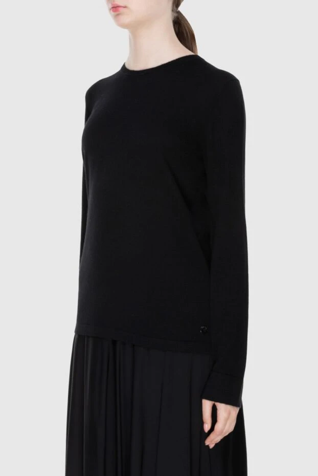 Loro Piana жеңдерінде саңылаулары бар әйелдерге арналған жылы кашемир джемпер
 170625 - фото 3