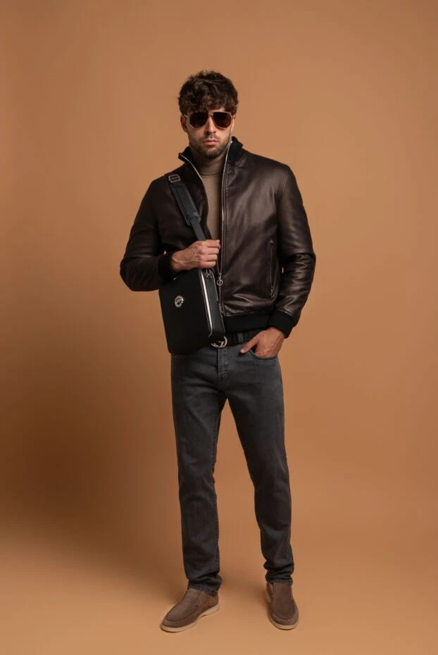 Loro Piana күдері және наппа қоңыр былғарыдан жасалған классикалық ашық етік 170635 - фото 2