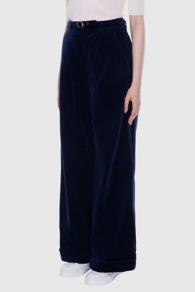 Mother Denim джинсы синие женские широкие с пряжкой 170643 - фото 3