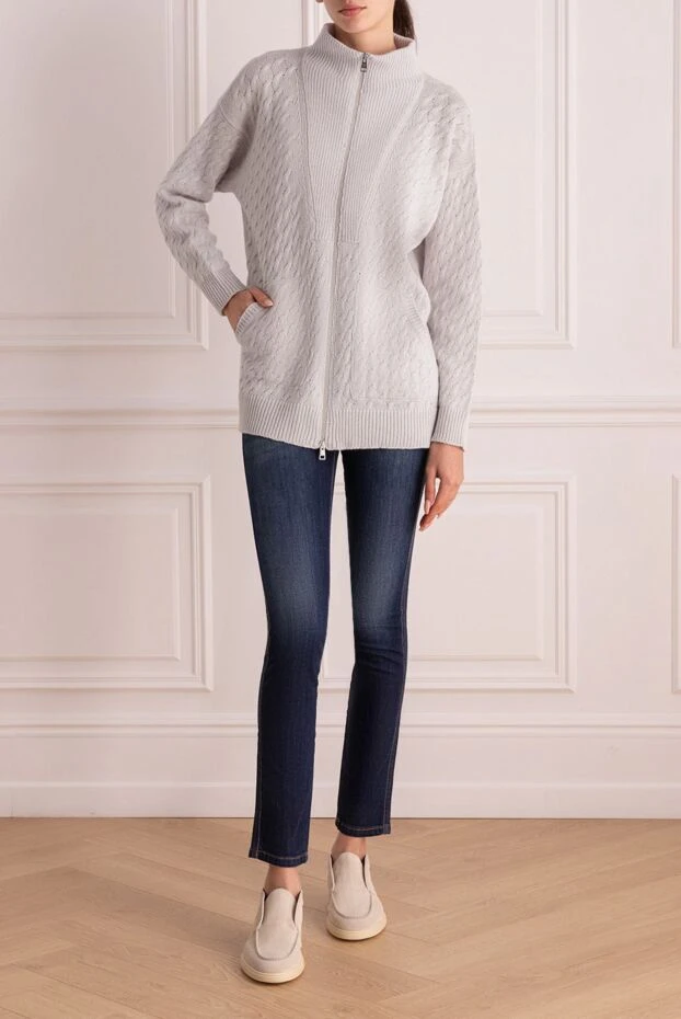 Sweatshirt gray for women - photo 2