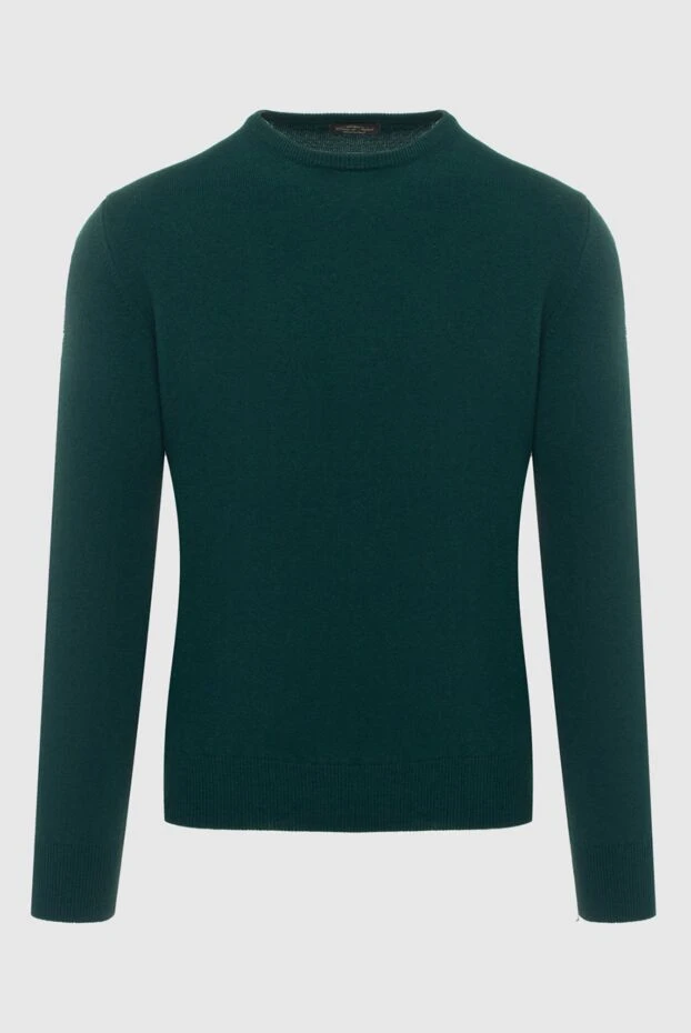 Cesare di Napoli man cashmere jumper green for men купить с ценами и фото 170677 - photo 1