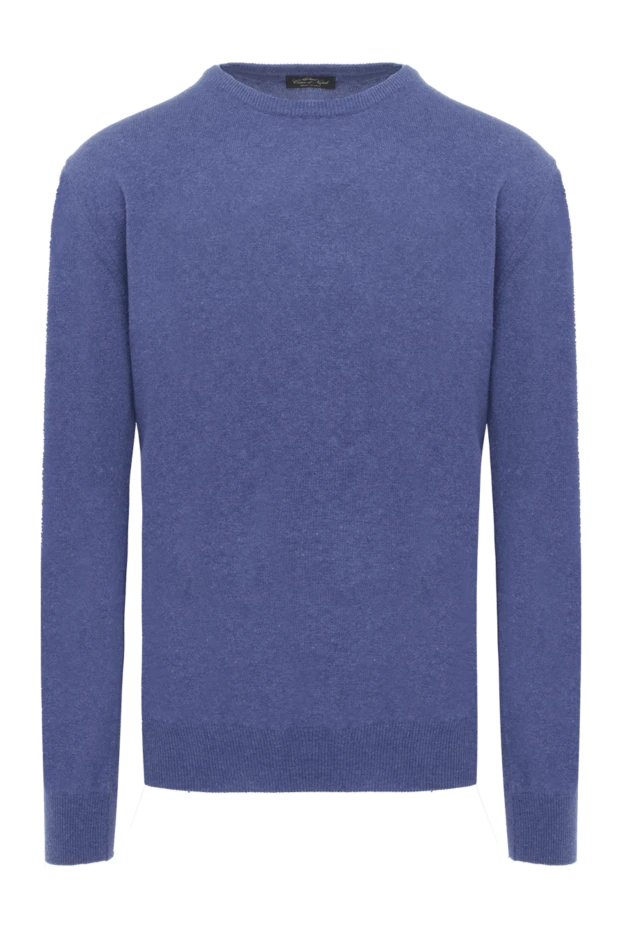 Cesare di Napoli man cashmere and wool jumper blue for men купить с ценами и фото 170688 - photo 1