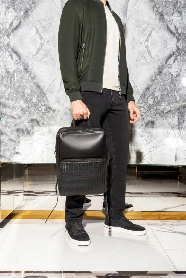 Cesare di Napoli дөңгелек жағалы бежевый джемпер ерлерге арналған 170689 - фото 2