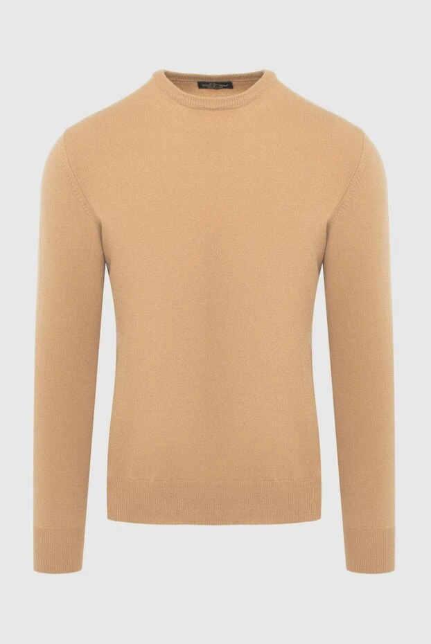 Cesare di Napoli man cashmere and wool jumper beige for men купить с ценами и фото 170690 - photo 1