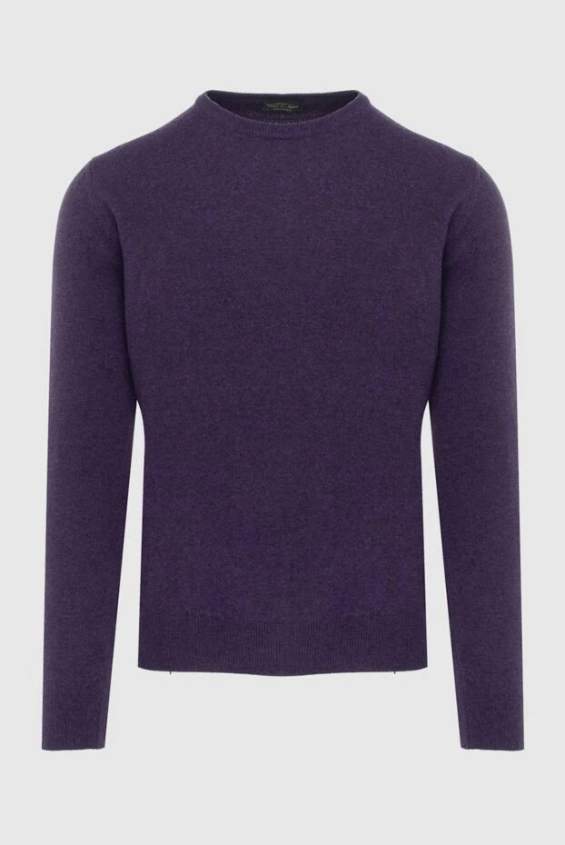 Cesare di Napoli man cashmere and wool jumper purple for men купить с ценами и фото 170693 - photo 1