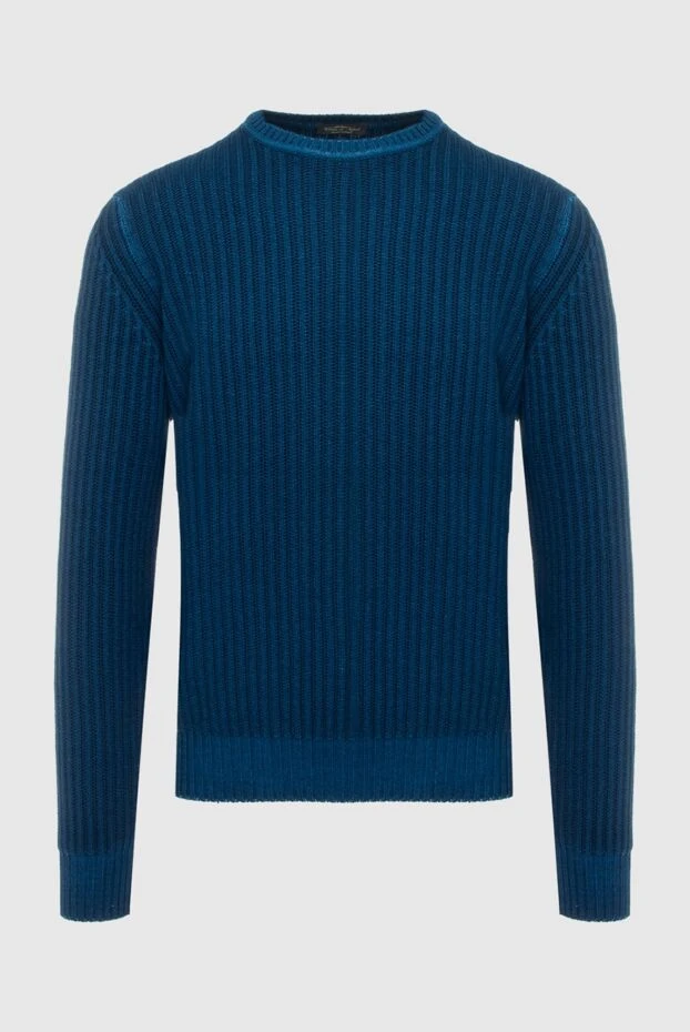 Cesare di Napoli man wool jumper blue for men купить с ценами и фото 170709 - photo 1