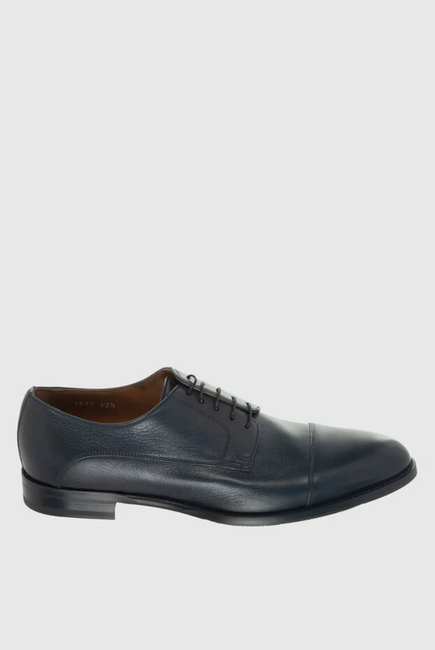 Doucal`s man blue leather men's shoes купить с ценами и фото 170724 - photo 1