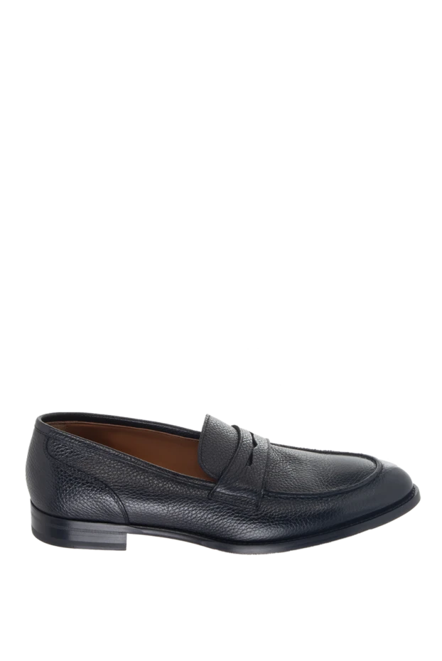 Doucal`s man black leather loafers for men купить с ценами и фото 170725 - photo 1