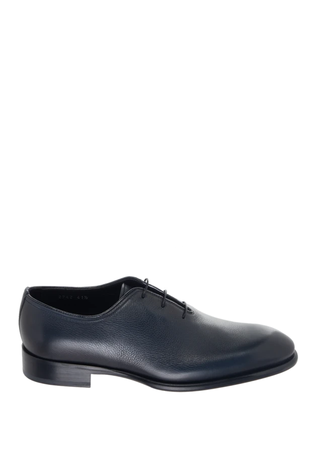 Doucal`s man blue leather men's shoes купить с ценами и фото 170728 - photo 1