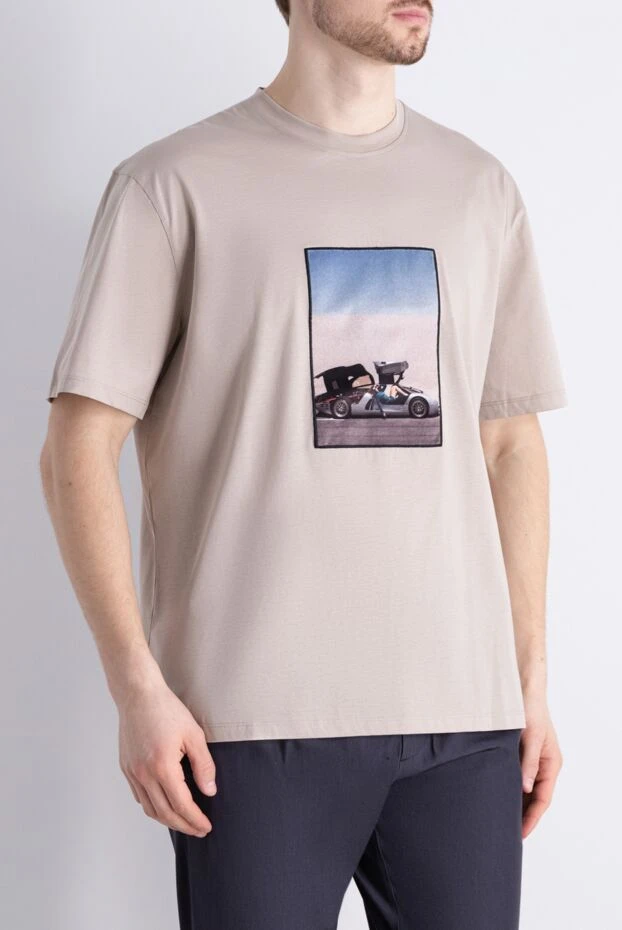 Limitato бежевый мақта-матадан жасалған ерлерге арналған жейдесі, алдыңғы жағында фотосуреті бар

 170747 - фото 3