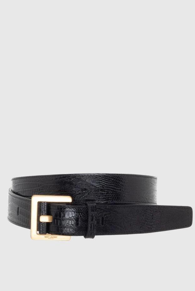 Saint Laurent woman black leather belt for women купить с ценами и фото 170775 - photo 1