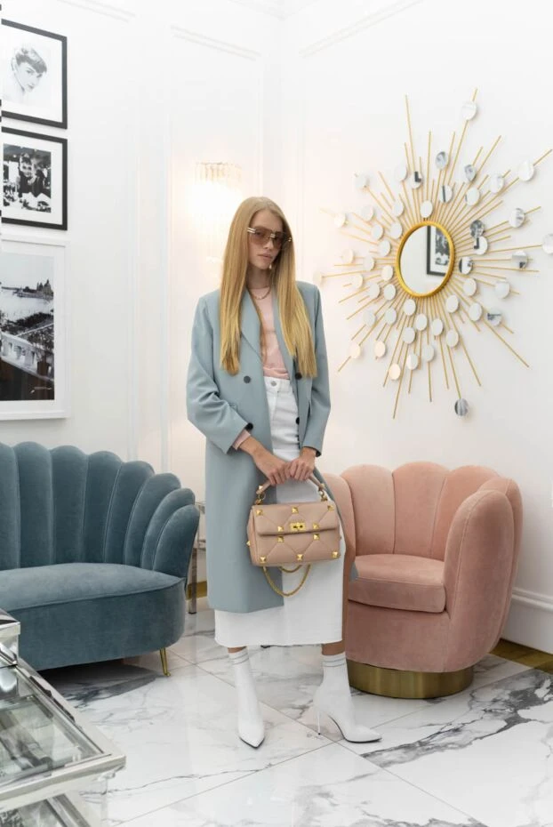 Fendi ұзын жеңді мақта және вискозды тоқылған секіргіш 170818 - фото 2