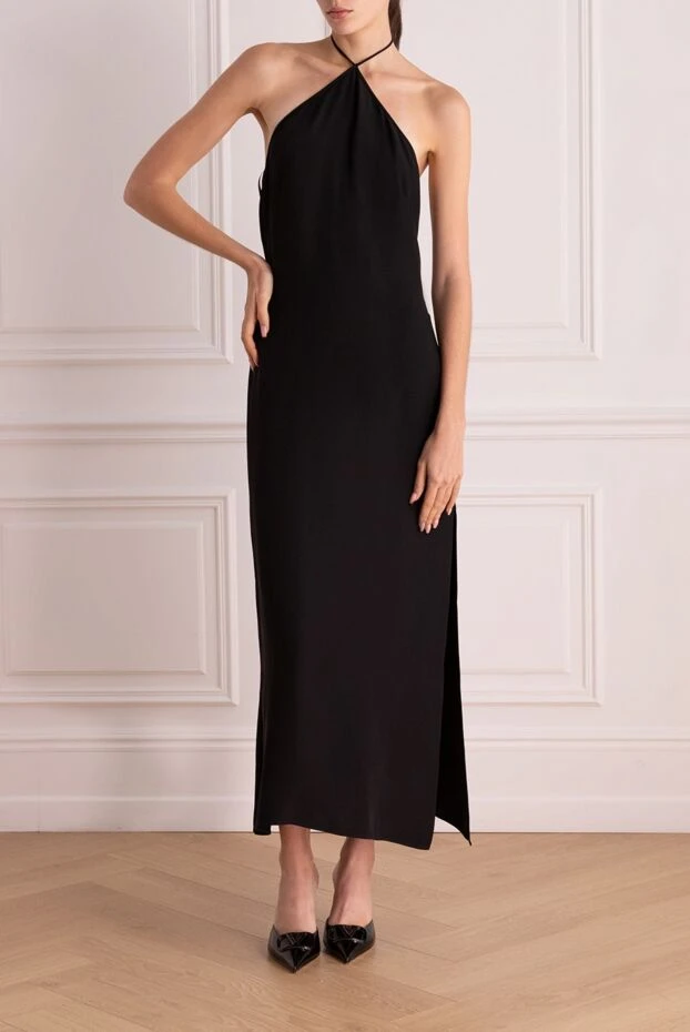 Valentino woman black silk dress for women купить с ценами и фото 170834 - photo 2