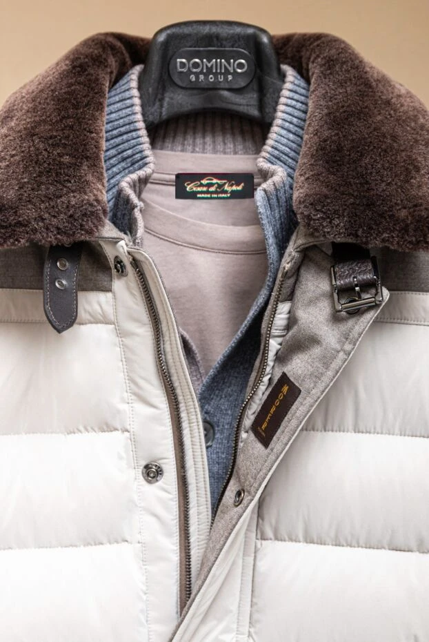 Moorer пуховик мужской из полиамида и полиэстера белый 170895 - фото 2