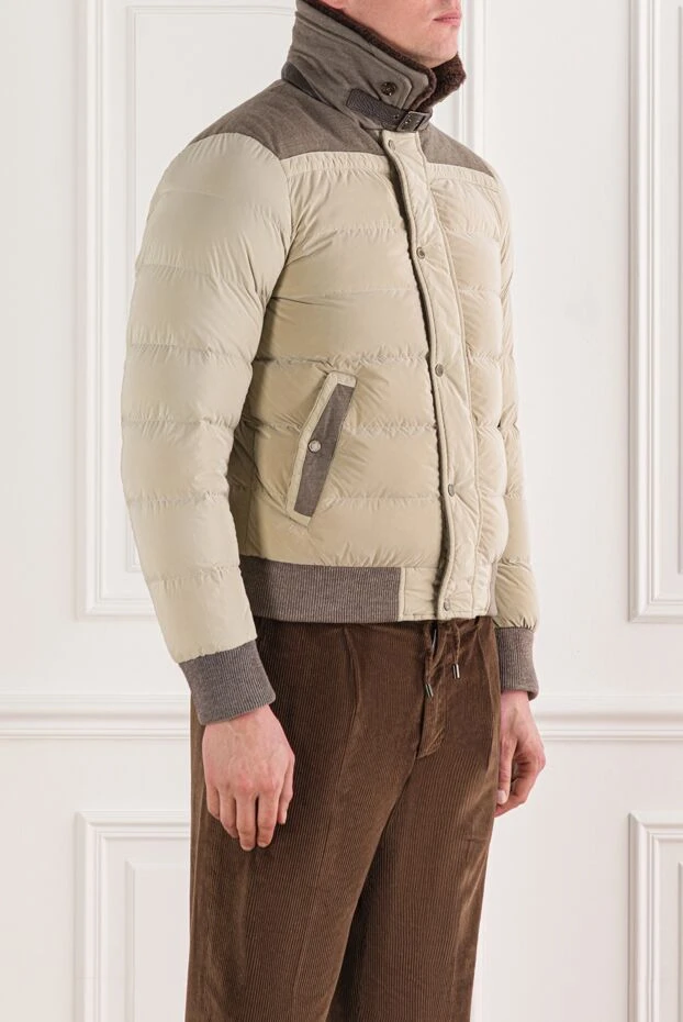 Moorer пуховик мужской из полиамида и полиэстера зеленый 170903 - фото 3