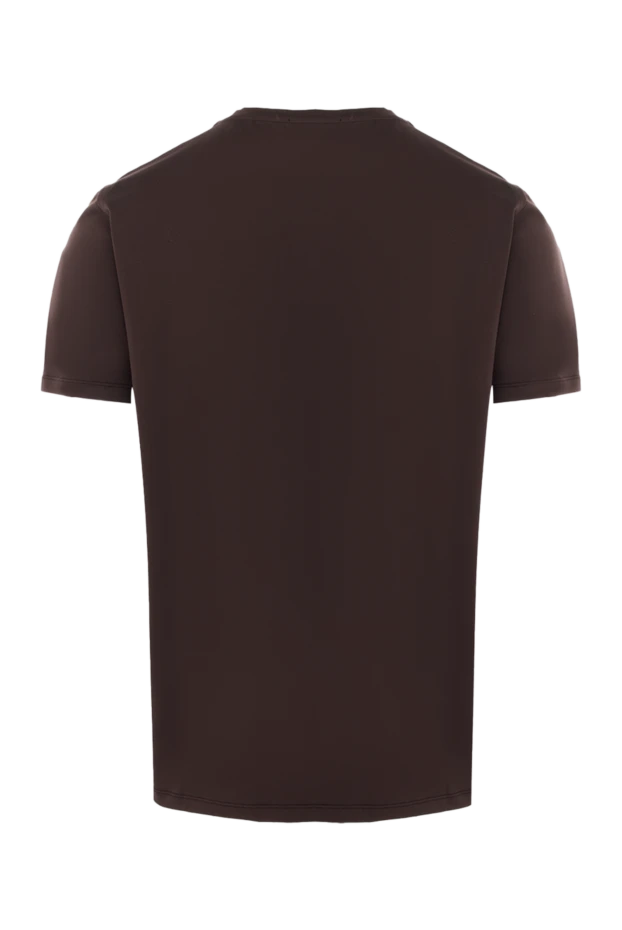 Cesare di Napoli man brown cotton and elastane t-shirt for men купить с ценами и фото 170958 - photo 2