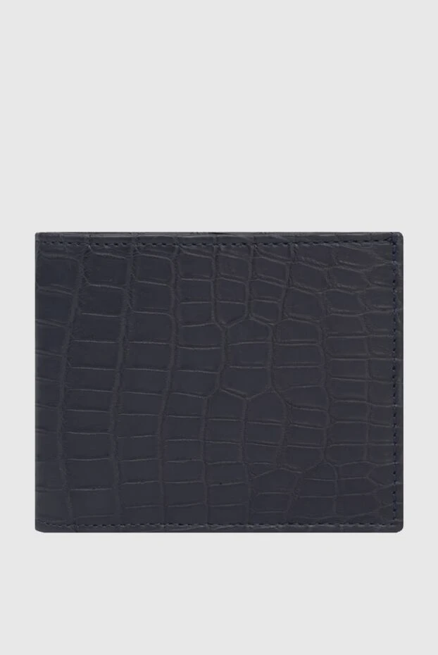 Cesare di Napoli man blue alligator wallet for men купить с ценами и фото 171029 - photo 1