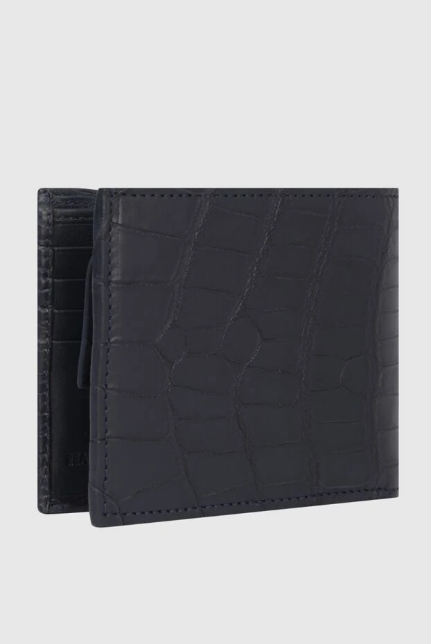 Cesare di Napoli man blue alligator wallet for men купить с ценами и фото 171029 - photo 2