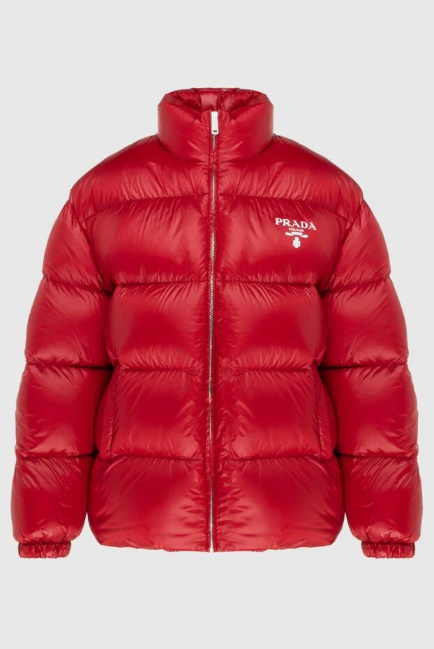 Prada woman women's red nylon down jacket купить с ценами и фото 171063 - photo 1