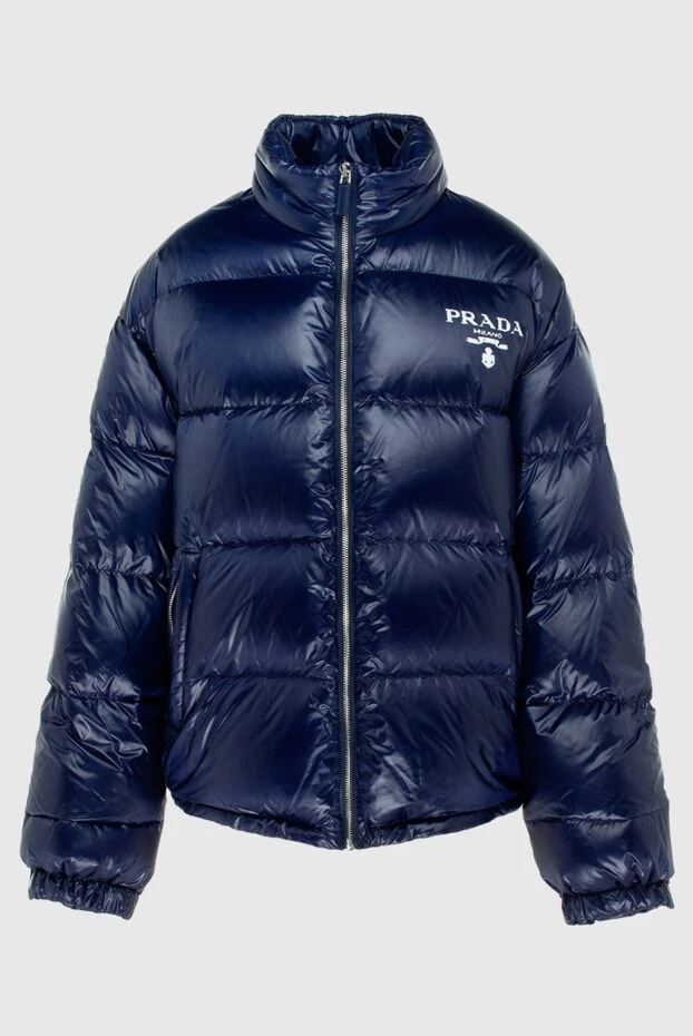 Prada woman women's blue nylon down jacket купить с ценами и фото 171064 - photo 1