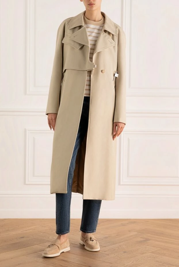 Givenchy woman beige trench coat for women купить с ценами и фото 171067 - photo 2