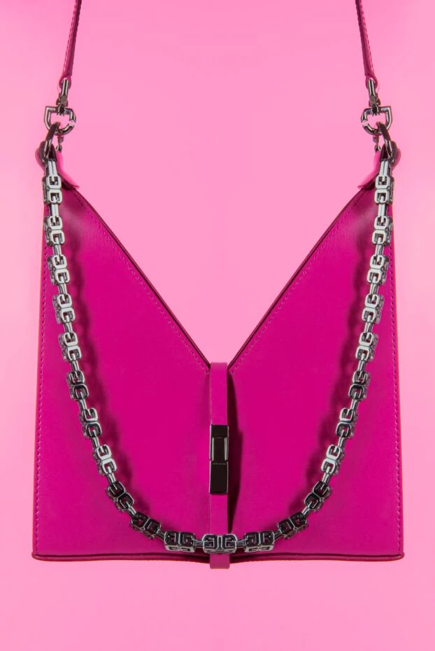 Givenchy women's pink leather bag of original shape 171075 - photo 2