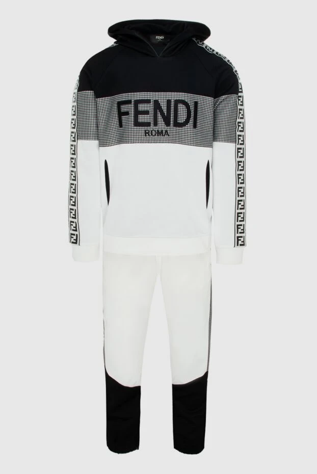 Fendi man men's sports suit made of cotton and polyester, white купить с ценами и фото 171084 - photo 1