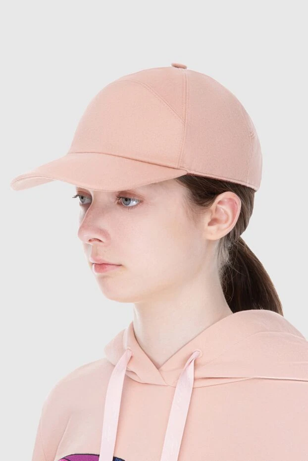 Loro Piana woman pink cashmere cap for women купить с ценами и фото 171099 - photo 2