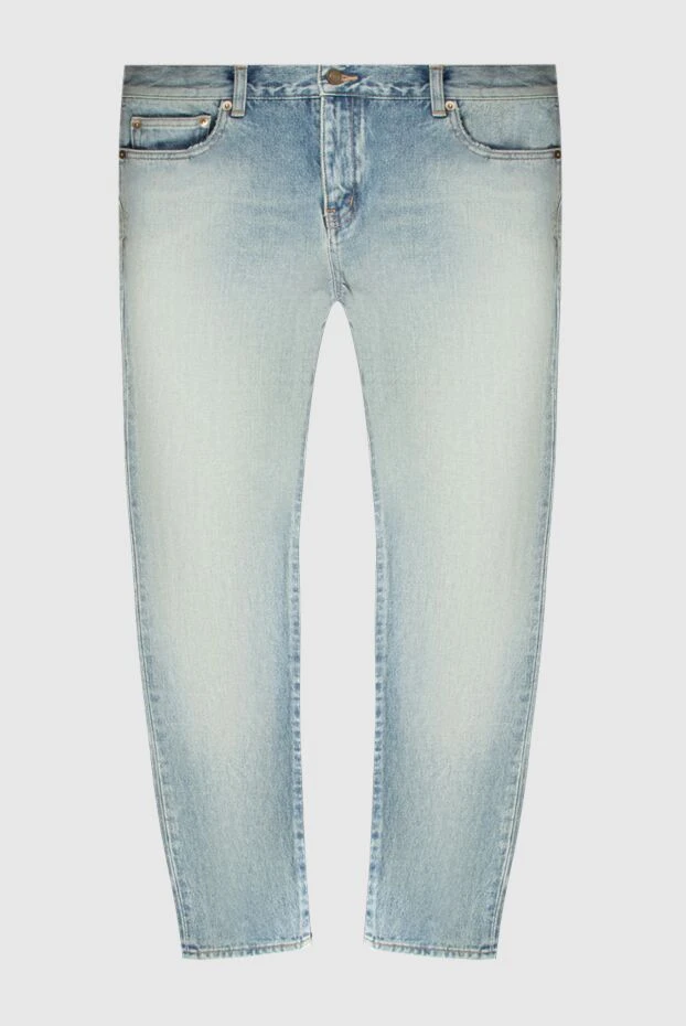 Saint Laurent woman blue cotton jeans for women купить с ценами и фото 171133 - photo 1