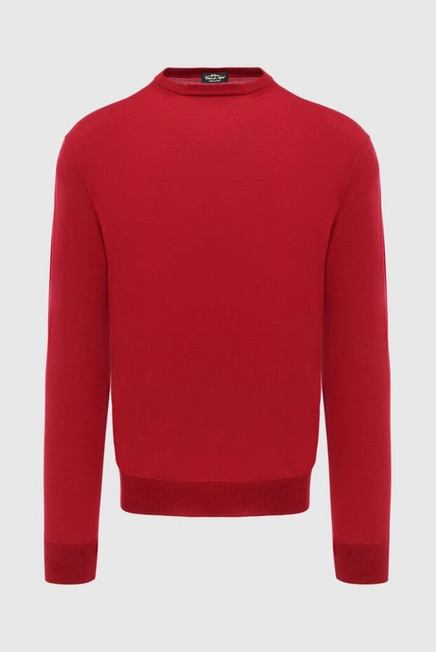 Cesare di Napoli man red wool jumper for men купить с ценами и фото 171218 - photo 1