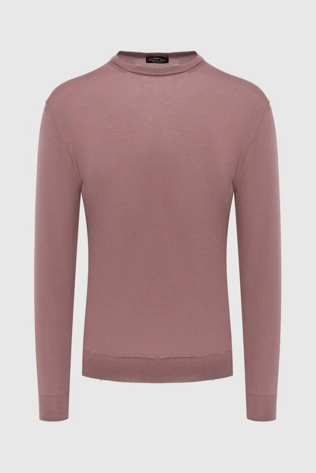 Cesare di Napoli man wool jumper pink for men купить с ценами и фото 171219 - photo 1