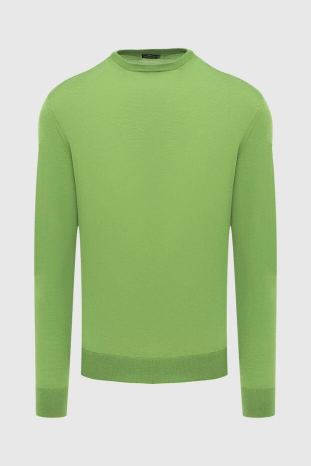 Cesare di Napoli man wool jumper green for men купить с ценами и фото 171224 - photo 1