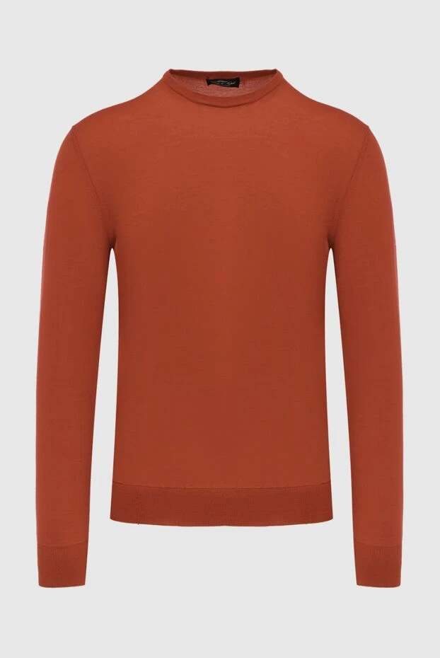 Cesare di Napoli man wool jumper orange for men купить с ценами и фото 171227 - photo 1