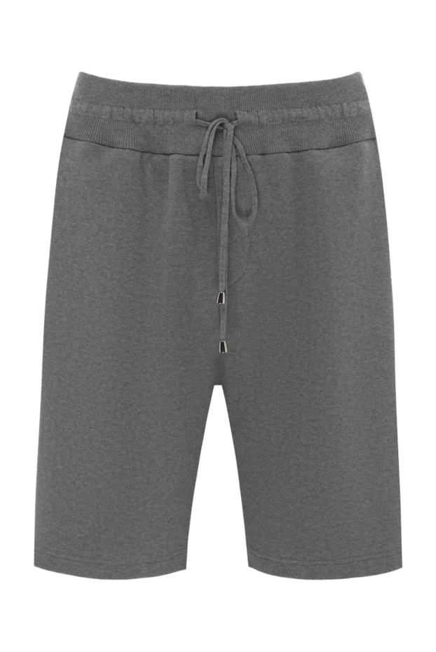 Cesare di Napoli man cotton shorts for men, gray купить с ценами и фото 171255 - photo 1